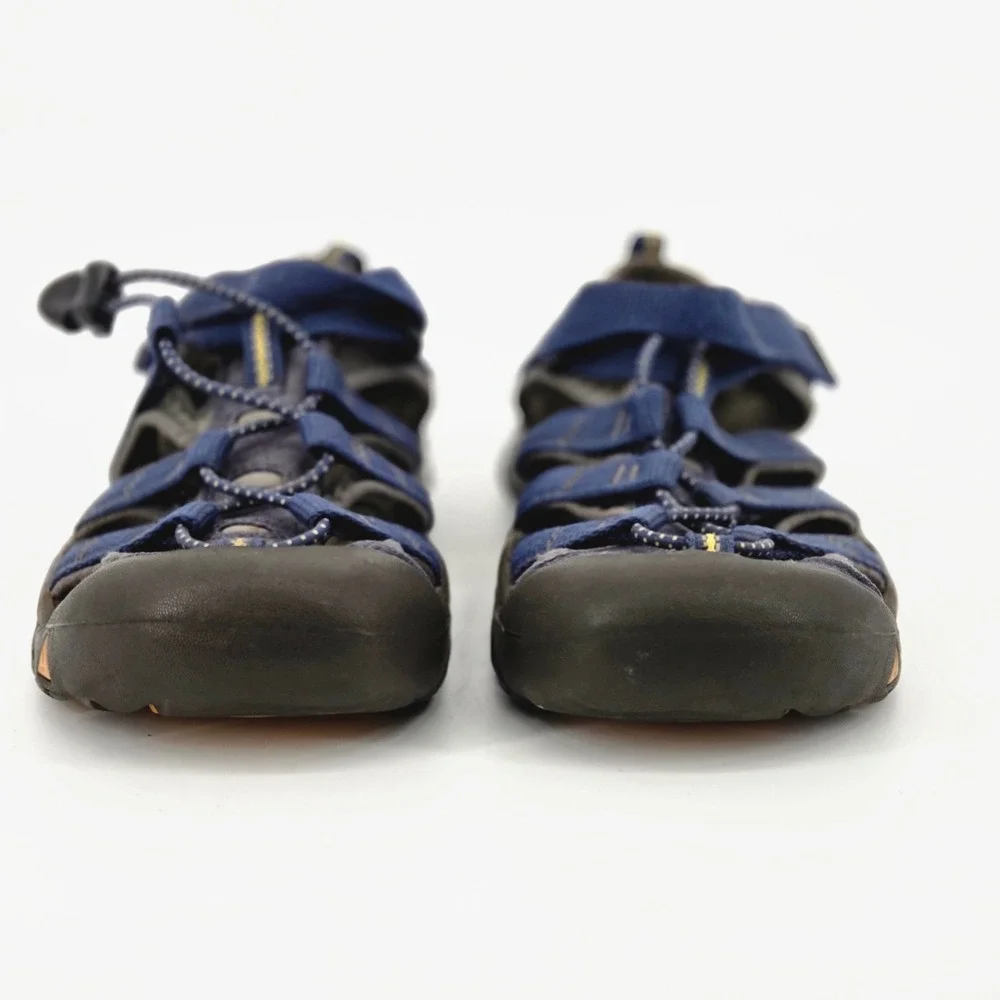 KEEN Big Kids Newport H2 Waterproof Hiking Sandals Blue Gargoyle Size 4 4Y VGUC